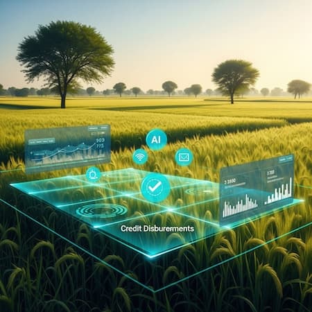 AI-powered agricultural financial services and digital credit disbursement platform