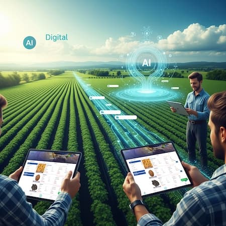 AI-powered digital agriculture marketplace for farmers and agribusinesses